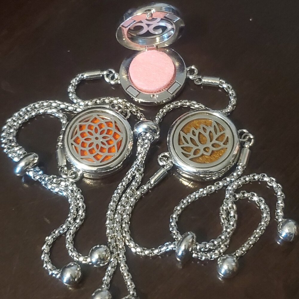 Aromatherapy Silver Bracelets